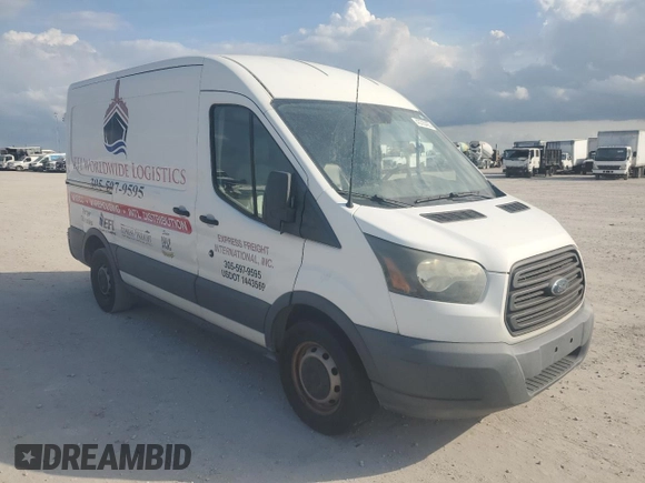 2015 Ford Transit with VIN 1FTNE1CM1FKA93295, listed as a Copart auction lot 43720435 with 72,921 mi miles and Salvage Title. Bid and sale history available at DreamBid. Image 4.