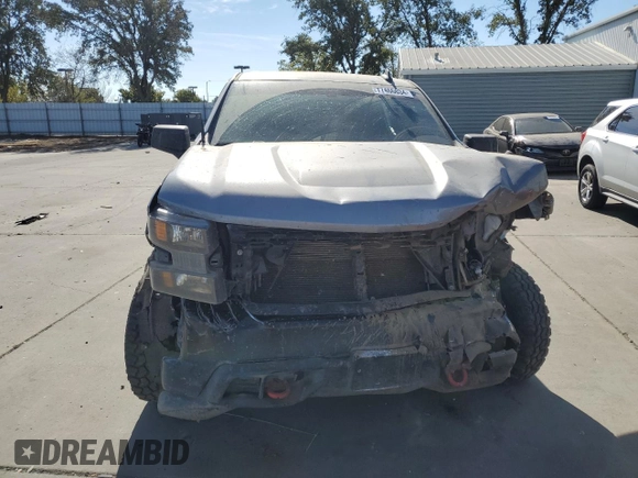 2021 Chevrolet Silverado 1500 Custom Trail Boss with VIN 1GCPYCEF5MZ430436, listed as a Copart auction lot 77466634 with 60,656 mi miles and Salvage Title. Bid and sale history available at DreamBid. Image 5.