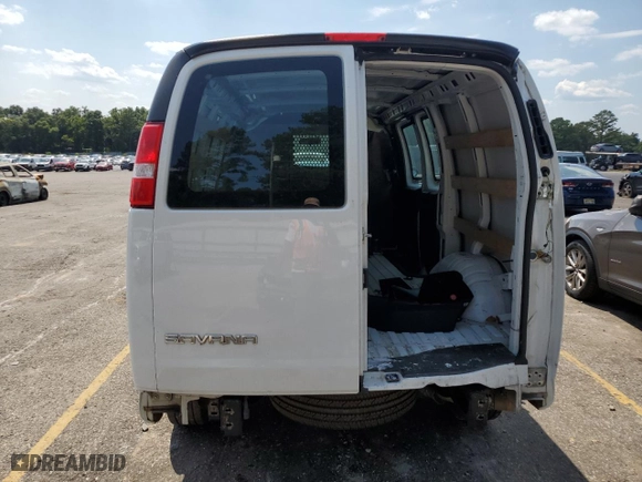 2022 GMC Savana Cargo Van with VIN 1GTW7AF75N1218999, listed as a Copart auction lot 67102284 with 0 mi miles and Clean Title. Bid and sale history available at carsss.com. Image 6.