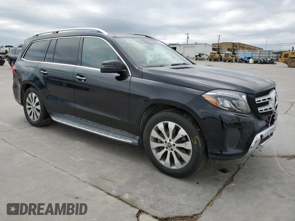 2017 Mercedes-Benz GLS 450 with VIN 4JGDF6EE6HA987647, listed as a Copart auction lot 53255364 with 73,641 mi miles and Salvage Title. Bid and sale history available at DreamBid. Image 4.