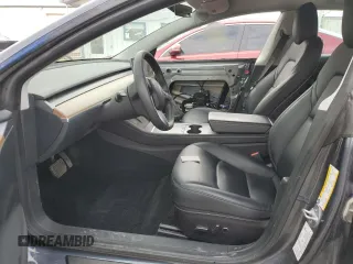 2022 Tesla Model 3 Long Range with VIN 5YJ3E1EB9NF278757, listed as a Copart auction lot 52187175 with 91,820 mi miles and Salvage Title. Bid and sale history available at DreamBid. Image 7.