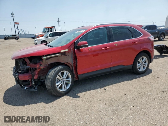 2020 Ford Edge SEL with VIN 2FMPK4J92LBA83975, listed as a Copart auction lot 59392145 with 43,589 mi miles and Salvage title. Bid and sale history available at DreamBid. Image 1.