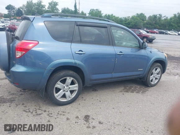2008 Toyota RAV4 Sport with VIN JTMBD32V185185648, listed as a IAAI auction lot 42650735 with 122,579 mi miles and . Bid and sale history available at DreamBid. Image 4.