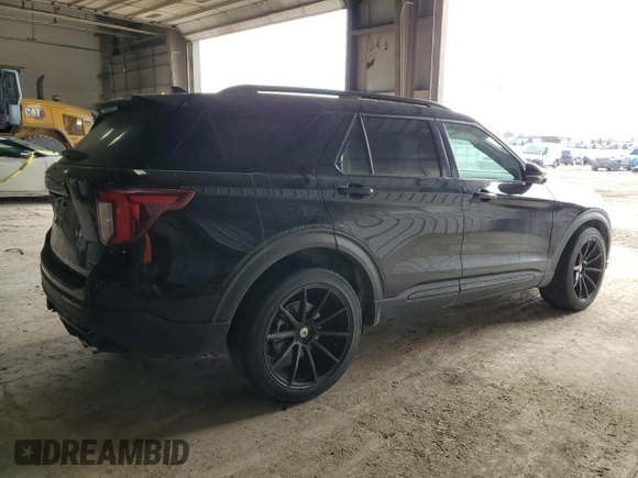 2020 Ford Explorer ST with VIN 1FM5K8GCXLGA41094, listed as a Copart auction lot 46033285 with 47,039 mi miles and Salvage Title. Bid and sale history available at DreamBid. Image 3.