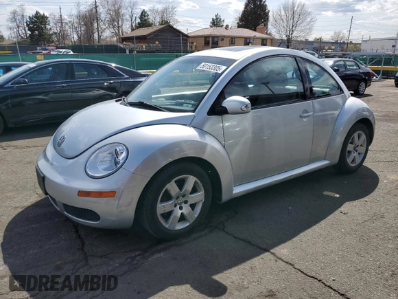 2007 Volkswagen New Beetle Coupe with VIN 3VWRW31C37M522187, listed as a Copart auction lot 50153305 with 180,404 mi miles and Clean Title. Bid and sale history available at carsss.com. Image 1.