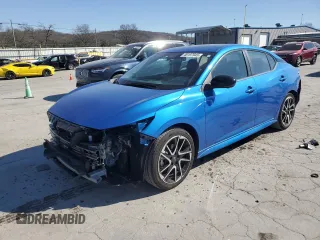 2024 Nissan Sentra SR with VIN 3N1AB8DV7RY329500, listed as a Copart auction lot 48197945 with 10,621 mi miles and Salvage Title. Bid and sale history available at carsss.com. Image 1.