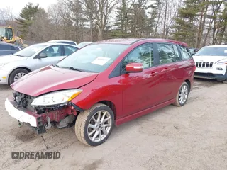 2014 Mazda 5 Touring with VIN JM1CW2CL3E0163360, listed as a IAAI auction lot 41492478 with 133,321 mi miles. Bid and sale history available at carsss.com. Image 2.