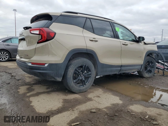 2022 GMC Terrain AT4 with VIN 3GKALYEV8NL293515, listed as a Copart auction lot 49963305 with 48,554 mi miles and Salvage Title. Bid and sale history available at DreamBid. Image 3.