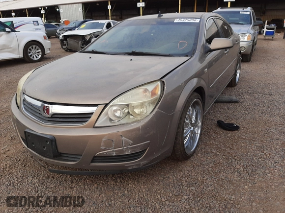 2008 Saturn Aura XE with VIN 1G8ZS57B38F251880, listed as a Copart auction lot 46325800 with 167,590 mi miles and Salvage Title. Bid and sale history available at carsss.com. Image 2.