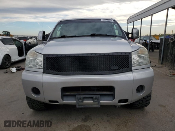 2007 Nissan Titan XE with VIN 1N6AA07A67N222438, listed as a Copart auction lot 81955584 with 230,036 mi miles and Salvage Title. Bid and sale history available at DreamBid. Image 5.