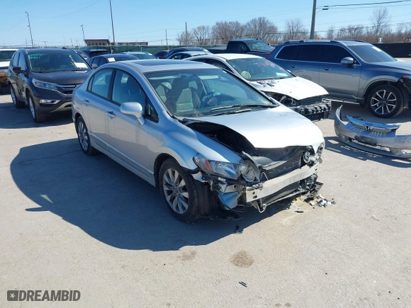 2010 Honda Civic Sdn EX with VIN 19XFA1F84AE026748, listed as a IAAI auction lot 41757095 with 189,325 mi miles. Bid and sale history available at carsss.com. Image 1.