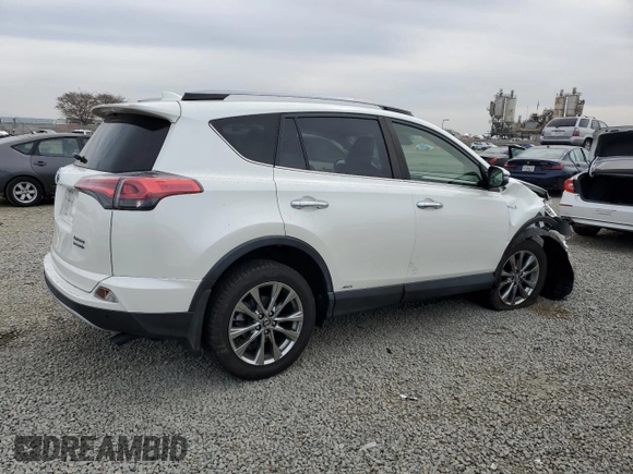 2017 Toyota RAV4 Hybrid Limited with VIN JTMDJREV7HD122608, listed as a Copart auction lot 47960945 with 71,140 mi miles and Salvage Title. Bid and sale history available at carsss.com. Image 3.