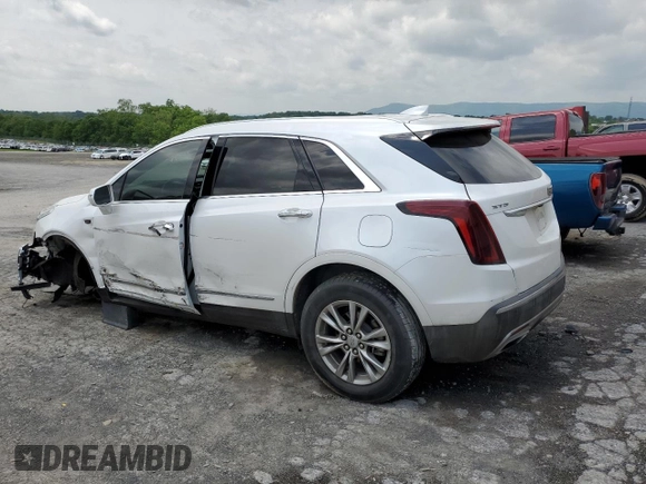 2020 Cadillac XT5 Premium Luxury FWD with VIN 1GYKNCRS5LZ229686, listed as a Copart auction lot 57391915 with 54,491 mi miles and Salvage title. Bid and sale history available at DreamBid. Image 2.