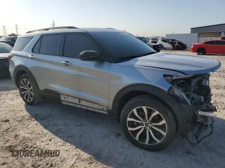 2022 Ford Explorer ST-Line with VIN 1FMSK7KH3NGC31810, listed as a Copart auction lot 51097375 with 42,593 mi miles and Salvage Title. Bid and sale history available at carsss.com. Image 4.