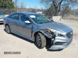 2016 Hyundai Sonata Sport with VIN 5NPE34AF7GH329539, listed as a IAAI auction lot 41961221 with 68,018 mi miles and . Bid and sale history available at carsss.com. Image 6.