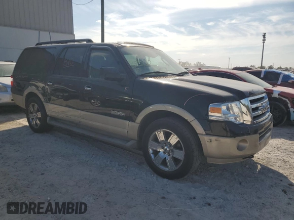 2007 Ford Expedition Max Eddie Bauer with VIN 1FMFK18577LA18641, listed as a Copart auction lot 83966204 with 285,859 mi miles and Salvage Title. Bid and sale history available at DreamBid. Image 4.
