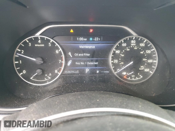 2016 Nissan Maxima SL with VIN 1N4AA6AP4GC403672, listed as a Copart auction lot 58226895 with 153,679 mi miles and Salvage title. Bid and sale history available at DreamBid. Image 9.