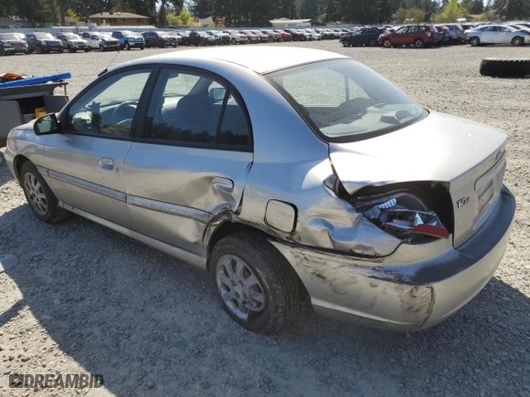 2005 Kia Rio with VIN KNADC125856373439, listed as a Copart auction lot 53529125 with 106,822 mi miles and Salvage Title. Bid and sale history available at carsss.com. Image 2.
