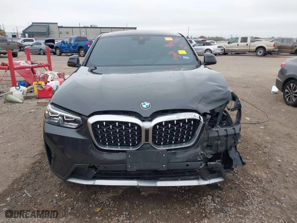 2022 BMW X4 xDrive30i with VIN 5UX33DT07N9M96858, listed as a IAAI auction lot 41242175 with NaN miles. Bid and sale history available at carsss.com. Image 12.