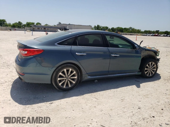 2016 Hyundai Sonata Sport with VIN 5NPE34AF4GH317266, listed as a Copart auction lot 52629985 with 128,672 mi miles and Salvage Title. Bid and sale history available at DreamBid. Image 3.