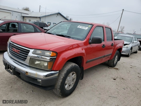 2008 GMC Canyon SLE1 with VIN 1GTDS13E588114727, listed as a Copart auction lot 82105134 with 184,610 mi miles and Clean Title. Bid and sale history available at carsss.com. Image 1.