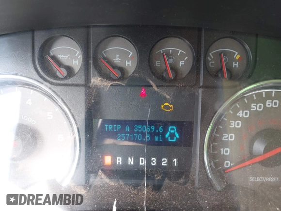 2010 Ford F-150 XL with VIN 1FTFW1EV3AKE77014, listed as a IAAI auction lot 41751214 with 257,170 mi miles. Bid and sale history available at carsss.com. Image 7.