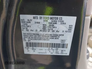 2008 Ford Escape XLT with VIN 1FMCU931X8KA86343, listed as a IAAI auction lot 42036419 with 146,836 mi miles. Bid and sale history available at carsss.com. Image 9.