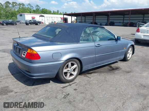 2003 BMW 3 Series 325Ci with VIN WBABS33423PG89117, listed as a IAAI auction lot 42318414 with 143,960 mi miles and . Bid and sale history available at DreamBid. Image 4.
