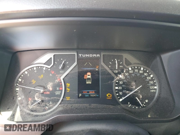 2024 Toyota Tundra SR5 with VIN 5TFLA5DBXRX171958, listed as a Copart auction lot 59407415 with 10,247 mi miles and Salvage title. Bid and sale history available at DreamBid. Image 9.