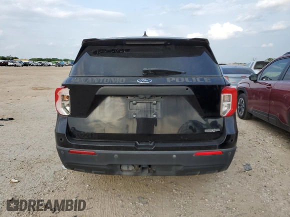 2021 Ford Police Interceptor Utility z VIN 1FM5K8AB9MGB99444, wystawiony jako Copart lot #54184865 z przebiegiem 77 604 mil mil oraz Szkody całkowita. Historia ofert i sprzedaży dostępna na DreamBid. Obrazek 6.