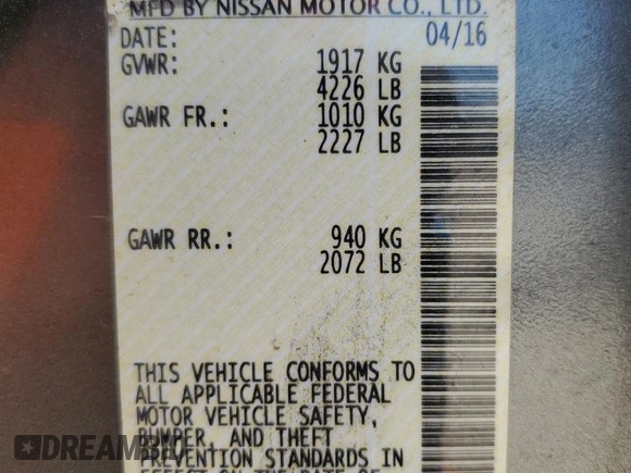 2016 Nissan Altima SV with VIN 1N4AL3AP5GC217020, listed as a Copart auction lot 52957115 with 136,694 mi miles and Salvage Title. Bid and sale history available at carsss.com. Image 13.