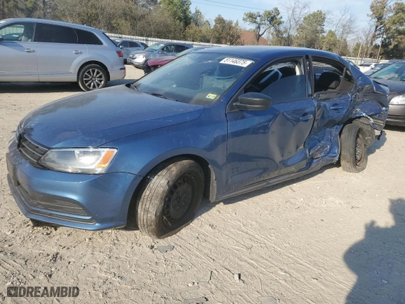 2016 Volkswagen Jetta Sedan 1.4T S with VIN 3VW267AJ3GM280671, listed as a Copart auction lot 51146375 with 36,098 mi miles and Salvage Title. Bid and sale history available at carsss.com. Image 1.