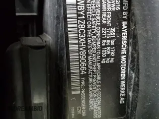 2017 BMW i3 z VIN WBY1Z8C3XHV890664, wystawiony jako Copart lot #44791935 z przebiegiem 97 864 mil mil oraz Szkody całkowita. Historia ofert i sprzedaży dostępna na DreamBid. Obrazek 13.