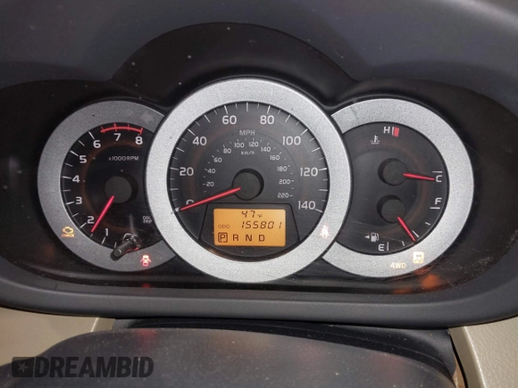 2009 Toyota RAV4 with VIN JTMBF33V49D014862, listed as a IAAI auction lot 41416224 with 155,801 mi miles. Bid and sale history available at carsss.com. Image 7.