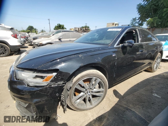 2019 Audi A6 Premium with VIN WAUK2AF2XKN035505, listed as a Copart auction lot 63650464 with 56,049 mi miles and Salvage Title. Bid and sale history available at carsss.com. Image 1.