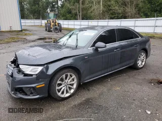 2019 Audi A4 Premium with VIN WAUDNAF49KN020284, listed as a Copart auction lot 51478405 with 68,193 mi miles and Salvage Title. Bid and sale history available at DreamBid. Image 1.