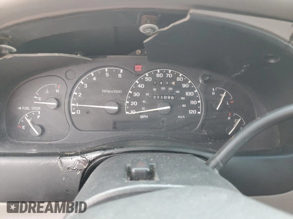 1998 Ford Explorer XLT with VIN 1FMZU32P0WUD21265, listed as a Copart auction lot 73702364 with 211,096 mi miles and Salvage title. Bid and sale history available at DreamBid. Image 9.