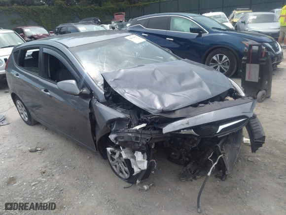 2014 Hyundai Accent GS with VIN KMHCT5AE1EU196151, listed as a IAAI auction lot 36939825 with 62,578 mi miles. Bid and sale history available at carsss.com. Image 1.