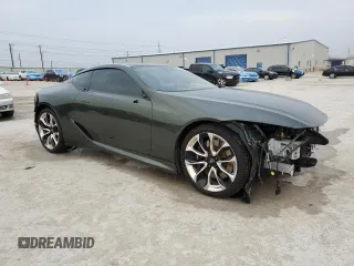 2021 Lexus LC with VIN JTHAP5AY5MA101289, listed as a Copart auction lot 47383855 with 23,260 mi miles and Salvage Title. Bid and sale history available at carsss.com. Image 4.