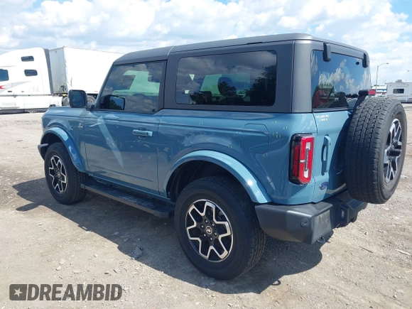 2022 Ford Bronco with VIN 1FMDE5AH3NLA89231, listed as a IAAI auction lot 42399132 with 13,244 mi miles and . Bid and sale history available at DreamBid. Image 3.