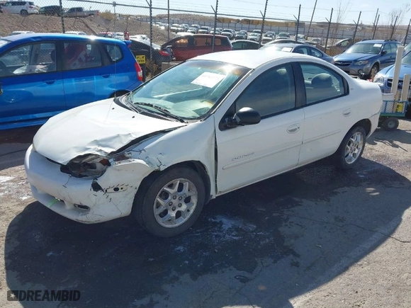 2001 Dodge Neon Highline with VIN 1B3ES46C01D115105, listed as a IAAI auction lot 41763575 with 163,831 mi miles. Bid and sale history available at carsss.com. Image 2.