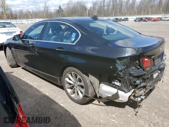 2014 BMW 5 Series 528i xDrive with VIN WBA5A7C59ED614738, listed as a Copart auction lot 53877125 with 151,190 mi miles and Salvage Title. Bid and sale history available at DreamBid. Image 2.