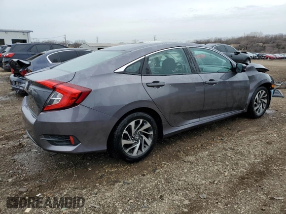 2016 Honda Civic EX with VIN 19XFC2F73GE091722, listed as a Copart auction lot 51637745 with 83,712 mi miles and Salvage Title. Bid and sale history available at DreamBid. Image 3.