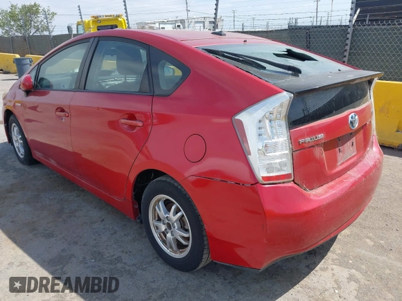 2010 Toyota Prius II with VIN JTDKN3DU0A1165714, listed as a IAAI auction lot 42111642 with 123,441 mi miles. Bid and sale history available at carsss.com. Image 3.