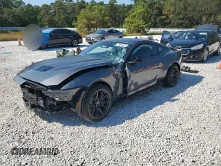 2024 Ford Mustang Dark Horse with VIN 1FA6P8R02R5502604, listed as a Copart auction lot 75954374 with 1,182 mi miles and Salvage Title. Bid and sale history available at carsss.com. Image 1.
