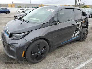 2015 BMW i3 with VIN WBY1Z2C58FV287045, listed as a Copart auction lot 48168585 with 55,343 mi miles and Salvage Title. Bid and sale history available at carsss.com. Image 1.