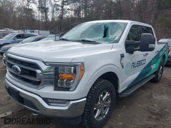 2021 Ford F-150 XL with VIN 1FTEW1EPXMFC83574, listed as a IAAI auction lot 41694174 with 57,814 mi miles. Bid and sale history available at carsss.com. Image 17.