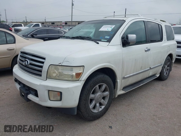 2005 Infiniti QX56 with VIN 5N3AA08A65N802774, listed as a IAAI auction lot 41899540 with 229,216 mi miles. Bid and sale history available at carsss.com. Image 2.
