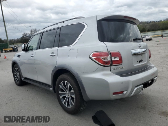 2017 Nissan Armada SL with VIN JN8AY2ND6H9011388, listed as a Copart auction lot 51095915 with 44,735 mi miles and Salvage Title. Bid and sale history available at carsss.com. Image 2.