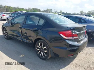 2015 Honda Civic Sedan EX-L with VIN 2HGFB2F93FH502464, listed as a IAAI auction lot 41956027 with 210,489 mi miles. Bid and sale history available at carsss.com. Image 3.